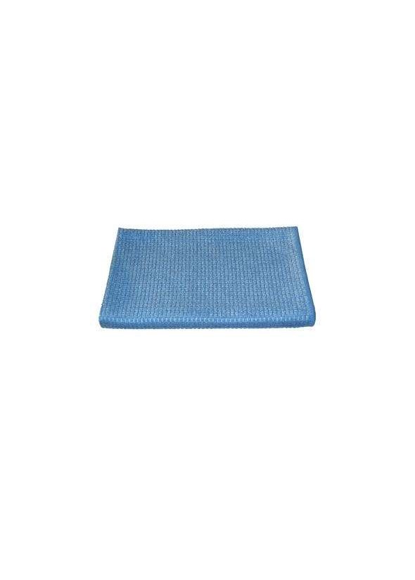 Torchon microfibre quadri bleu